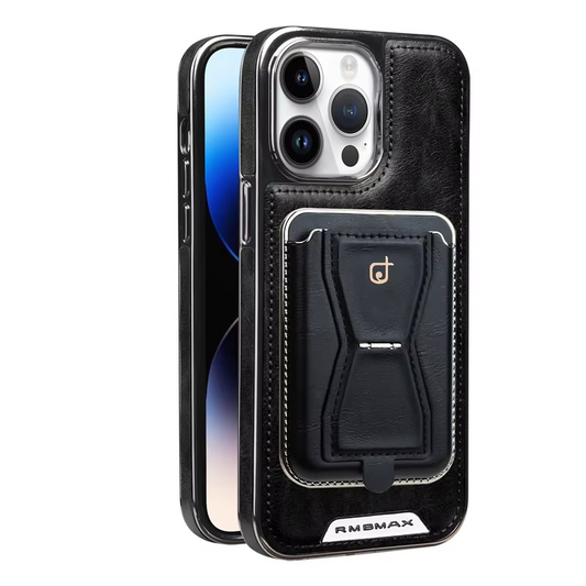Leather Magnetic Card Slot Phone Case for iPhone 16, 15, 14, 13, 12 Pro Max